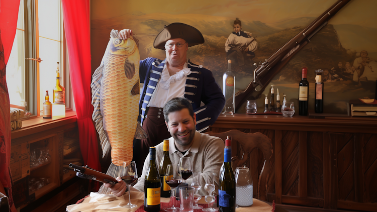 Noch mehr Lügen! Weinprobe, Menü und Erzähltheater